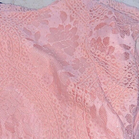 Cato Pink Lace Above Knee Dress Size 4 - Picture 7 of 8